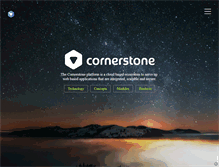 Tablet Screenshot of cornerstoneplatform.com
